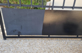  Peinture métal  sur  portail  Etampes